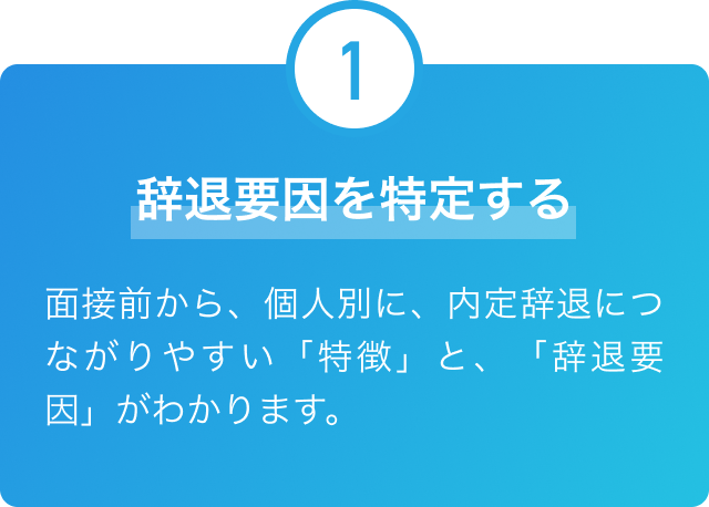 辞退要因を特定する